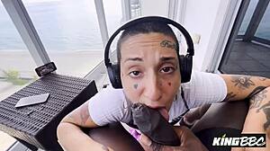 short-haired pawg gia lovely bounces on louie smalls bbc