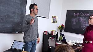 Obese Blonde With Big Tits Feels Overwhelmed by the Intense Facial in Vintage Retro Scene