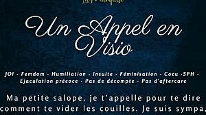 Get ready for a video call thrill - French audio femdom instructions!