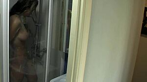 subtle glimpse of my nude girlfriend relaxing in the bath