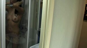 subtle glimpse of my nude girlfriend relaxing in the bath