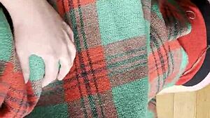 Shy Neighbor Performs Cunnilingus Under Blanket