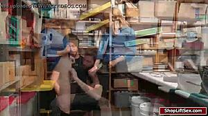 Why is this shoplifter guy banging the blonde LP's pussy in hardcore group action?