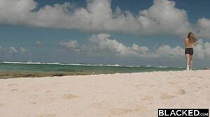 Blacked Blonde Takes Spontaneous BBC in Doggystyle and Cowgirl on Vacation