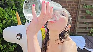 Summer anal fisting outdoors with Alice Maze going crazy like a whore.