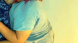 Sucking my big black dildo slow and sloppy as a crossdressing transsexual.