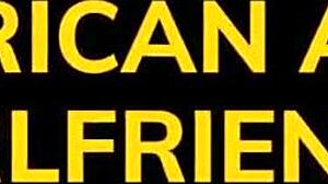 hot ebony gf gets big black lips around my fat white cock pov