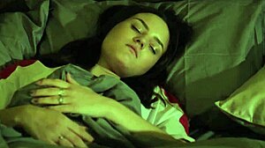 horror-themed costumes lead to intense double penetration for skinny teen in wild group session