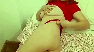 Colombian Mother-In-Law Tempts In Bed Lingerie While Girlfriend Works Away