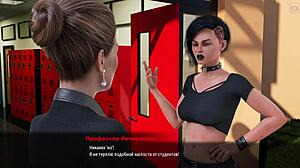 In this gameplay episode, blonde milf with big tits gives blowjob and gets fucked on beach