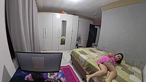 i feel so excited watching this brazilian housewife cheat on husband with technician fucking her ass in pov while he's out leading to creampie