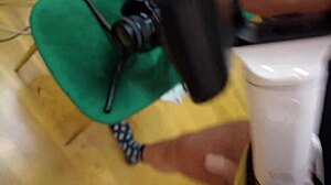 Get on your knees bitch to suck my hairy cock deepthroat in homemade pov.