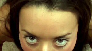 Hey, why is this horny girl giving such a sloppy blowjob like a total slut babe?