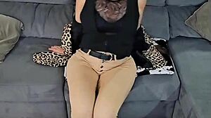 Milf Sophie Rips Clothes in Sexy Striptease