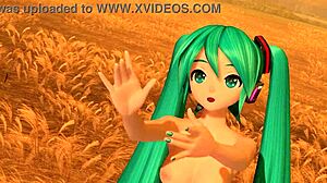 Wanna see hatsune miku in velvet arabesque project diva with full nude mod?
