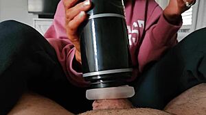 amateur wife teases horny neighbor with toy