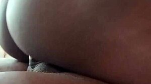 morning glory with hot ebony homemade amateur couple fucking creamy wife pussy riding big cock 😏🔥