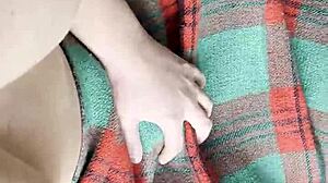 Shy Neighbor Performs Cunnilingus Under Blanket