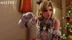 Mercy takes that big cock deep in her ass to get fucked and pregnant 😈