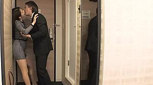 Boss dominates japanese milf secretary in cheating pov encounter.