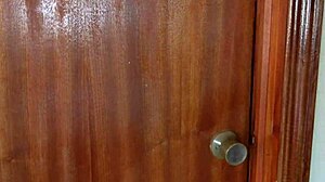 In my bedroom, my horny stepson arrived to explore my mature hairy pussy up close.