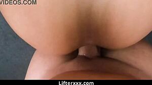 LP officer catches teen 18+ Summer Vixen in the garage and punishes her with rough doggystyle fucking. She rides cowgirl after clothes ripped striptease in the office shop burglary scene.