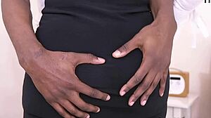 mature cougar in garter stockings takes bbc doggystyle in bedroom