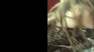 Delivering Intense Double Cumshots to Brunette with Massive Breasts in Interracial Encounter