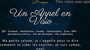 Get ready for a video call thrill - French audio femdom instructions!