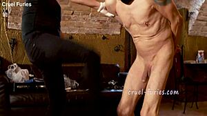 Extreme Blonde Femdom Mistress Delivers Brutal Cock Slapping Pain to Kinky Slave in Bdsm Session