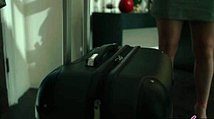 These lesbian milf blondes dive into passionate kissing and anal strapon fucking with toys and oral action! 💋🍑