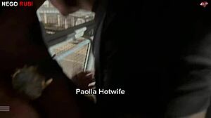 total putaria with paolla hotwife and nego rubi big black cock in public outdoor cuckold humiliation