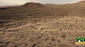 Ashton Haze's Horny Public Desert Handjob Ends in Facial Cumshot