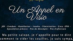 Get ready for a video call thrill - French audio femdom instructions!