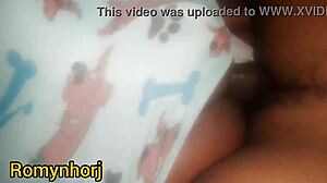 hey, taking a hard pounding from my friend on a rainy midnight in rio de janeiro, creampie inside this mulata babe 😏 full video on red