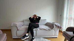 Paying roomie rent with lesbian sex turns intriguing