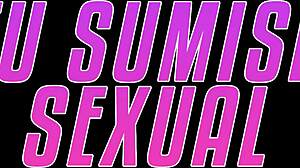 Latina slut gags on cock with big tits and deepthroat choking in femdom punishment scene featuring natural tits and submissive humiliation