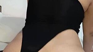 Big Ass Colombian Solo Masturbates With Pussy Fingering Leading To Squirting Orgasm And Intense Ass Shaking