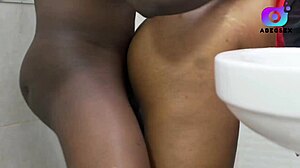 Stepmom rides stepson's big black cock so wildly! 🔥🍆