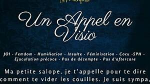 Get ready for a video call thrill - French audio femdom instructions!