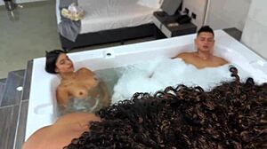 hot therapist dilan clavijo helps patient with erectile issues through exciting group session with blonde and latina