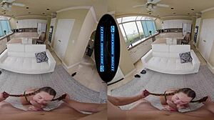 Curvy Redhead Teen Babysitter Chloe Marie Rides Hard in Doggystyle with Tattoos and Pigtails