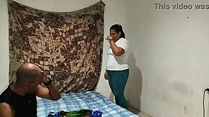 The latina gordita ended up in HARD SEX with her neighbor while her husband was WORKING, bending over for deepthroat and facial cumshot in doggystyle. It got rough with big cock pounding her chubby bbw body missionary style.