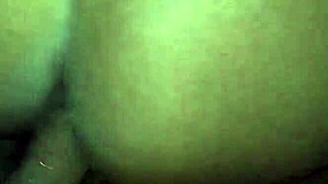 Watch this big black ass get stroked by long monster cock!