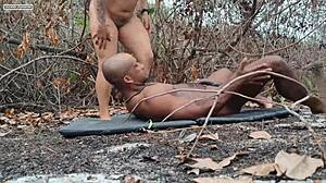 Neighbor seen with lover in woods, upset with husband