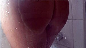 Redhead Beauty Suggests Rubbing Herself with Coffee During Shower Session