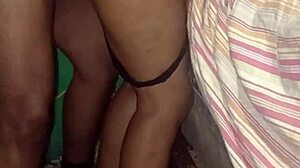 Neighbor's brunette wife gets doggystyle pounding secretly while her husband is away