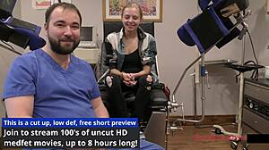 hey check out ava siren in this behind the scenes hospital fail with petite blonde anal fingering in latex gloves and leggings spreading