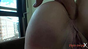 Brunette with big natural tits experiences intriguing anal casting session with Nadia Da Ferro