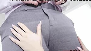 Legendary actor Ryan Driller receives a hand massage and rim service from Kylie Quinn